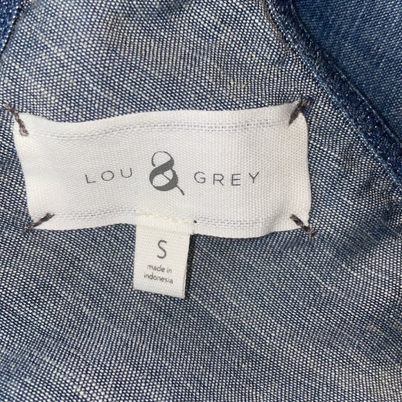 Lou & Grey Blue Jean Denim Spaghetti Strap TankTop - Picture 7 of 10